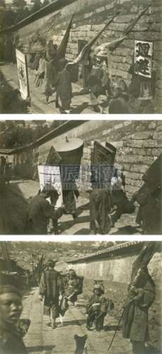 方苏雅 1899年 云南总督出巡（5张） 银盐纸基