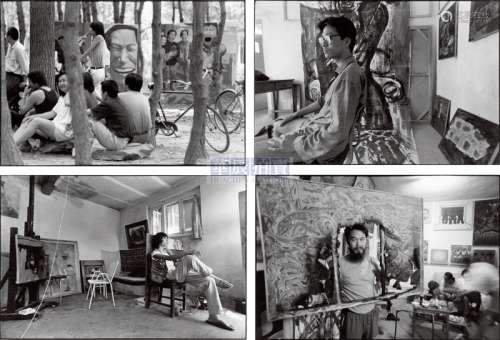 徐志伟 1992-1993年 圆明园画家村影像（24张） 银盐纸基