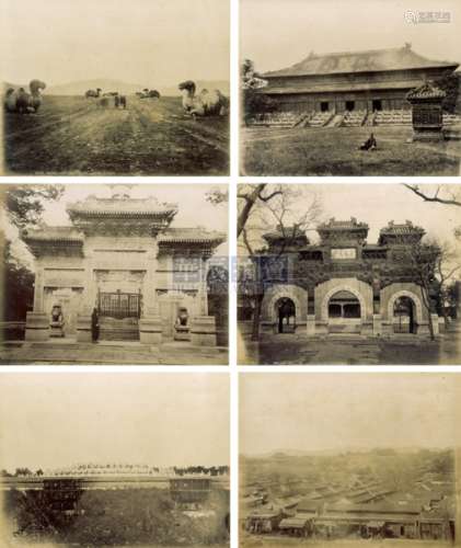 托马斯·查尔德 1870s 清末北京建筑风景蛋白照片（6张） 蛋白照片
