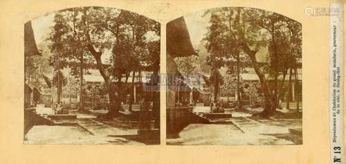 李阁郎 1859年 上海官员府邸 蛋白照片