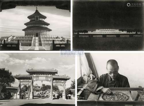赫达·莫理逊 1930-1940s 北京风景民俗照片一盒（12张） 银盐纸基