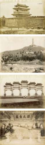 山本赞七郎等 1890s 北京蛋白风景照片散页（13张） 蛋白照片