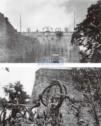 1920s 佚名 民国北京古观像台、颐和园、北海等地风景照片附底片（24张照片 24张底片） 银盐纸基
