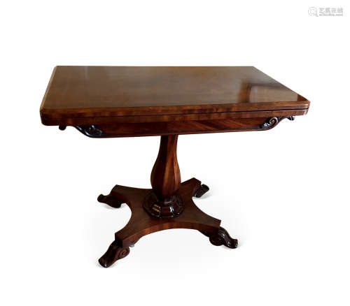 19世初 英国桃花心木牌桌