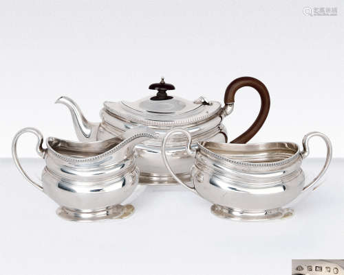1935年 英国925纯银茶具 （一组三件）