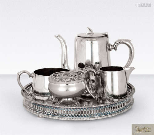 20世初 英国镀银咖啡具 （一套）