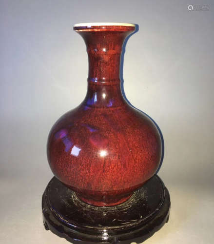 A SINGLE MIX GLAZED SHANG VASE