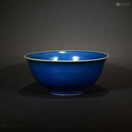 DAMING JIAJING NIANZHI MARK JI-BLUE BOWL