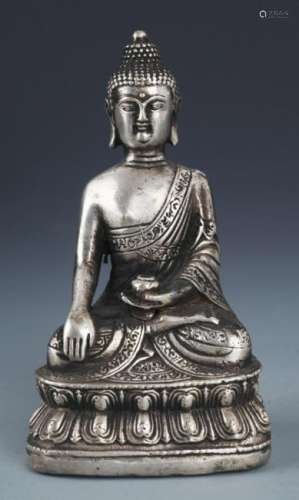 FINELY CARVED BRONZE BUDDHA