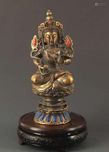 A MANJUSHRI BUDDHA FIGURE