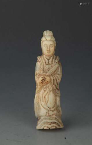 A FINE OLD JADE IN FIGURE OF HUMAN