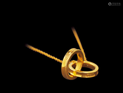 Tiffany蒂芙尼1837系列双环项链