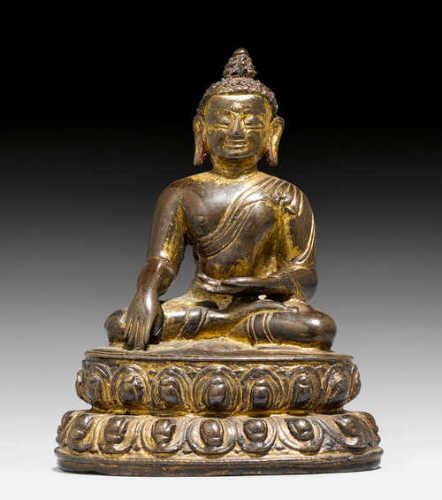 KLEINE FIGUR DES BUDDHA SHAKYAMUNI.