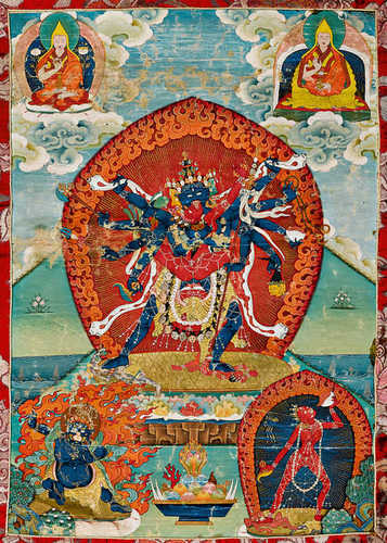 THANGKA DES CAKRASAMVARA YAB-YUM.