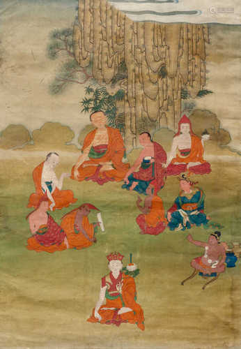 THANGKA DES SITU PANCHEN CHÖKYI NANGWA (1700–1774).