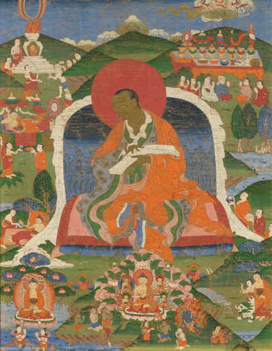 THANGKA EINES LEHRMEISTERS.