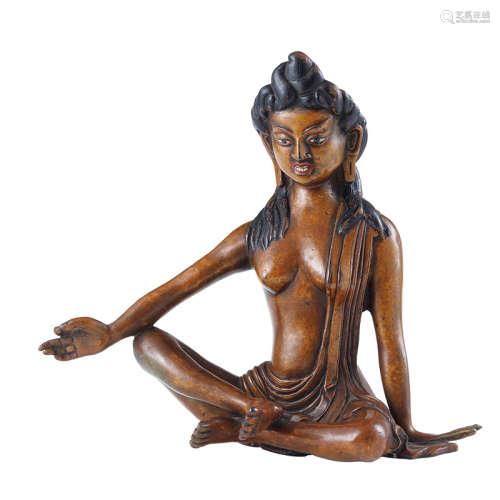 十八世紀　合金銅金剛瑜珈母