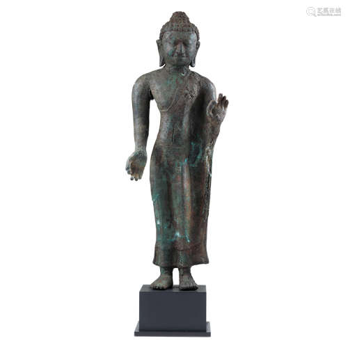 十一 ~ 十三世紀  東南亞銅製釋迦牟尼佛立像