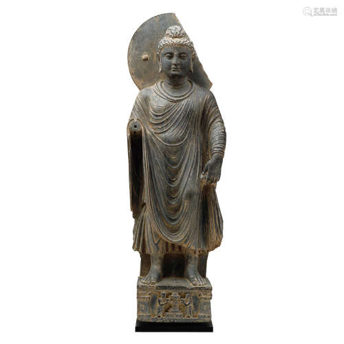 二~四世紀 印度犍陀羅釋迦牟尼佛立像