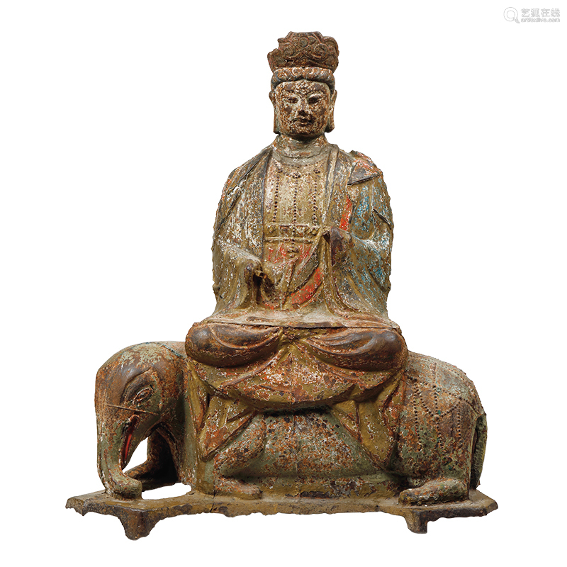 元代鑄鐵普賢菩薩坐像 Deal Price Picture 元代鑄鐵普賢菩薩坐像 Deal Price Picture