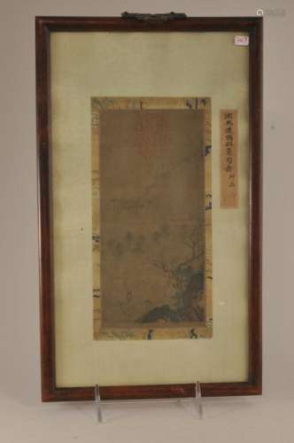 Album leaf. China. 19th century. Ink on paper. Sight size: 8