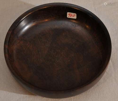 Rosewood bowl, China circa 1930. 5 3/8