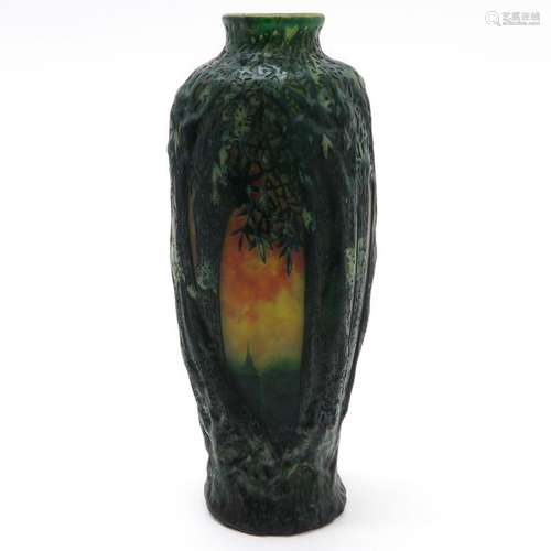 A Rare Example of a Hand Blown Daum Vase 29 cm. Ta...