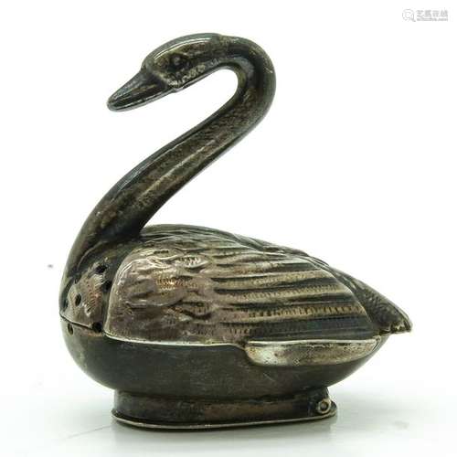 A Dutch Silver Scent Box in the Form of a Swan 44 ...