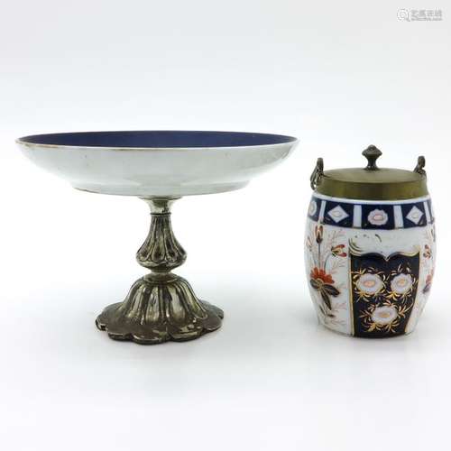 A 19th Century French Plate and Lidded Pot Plate o...