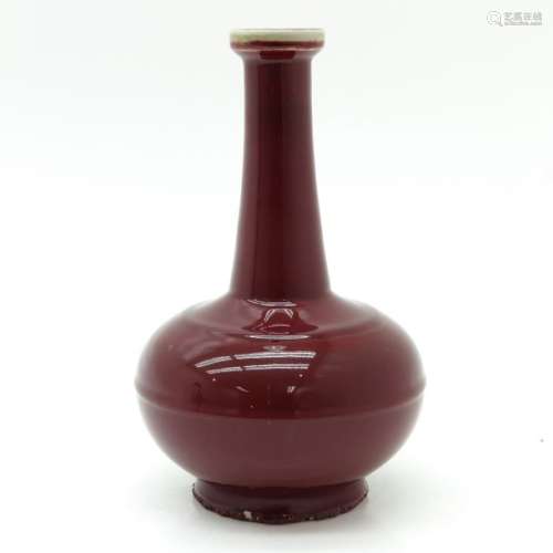 A Sang de Boeuf Vase Marked on bottom with double ...