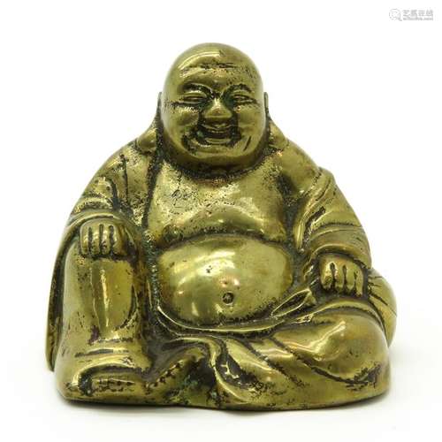 A Bronze Buddha Sculpture Depicting seated Buddha,...