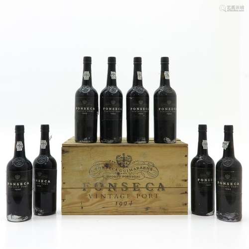 A Lot of 8 Bottles of Fonseca Port 1994 This lot m...