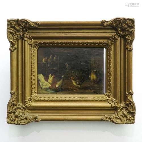 An Oil on Panel Signed W.L. Willy Lammers, depicti...