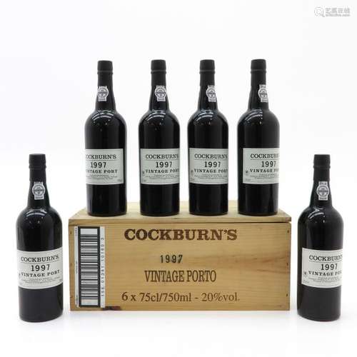 A Lot of 6 Bottles of Cockburns Port 1997 This lot...