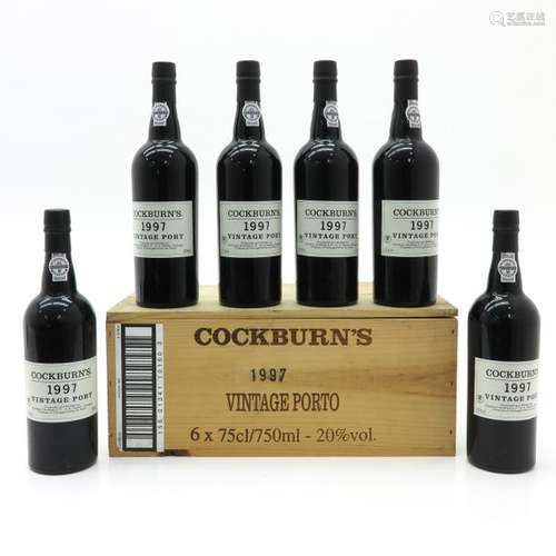 A Lot of 6 Bottles of Cockburn's Port 1997 This lo...