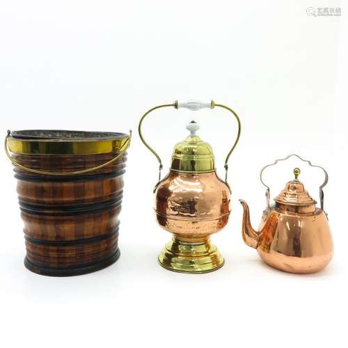 A Diverse Lot of 19th Century Copper Including ket...