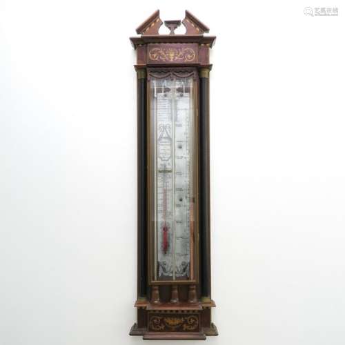 A 19th Century Barometer 118 cm. Tall.		A 19th Ce...