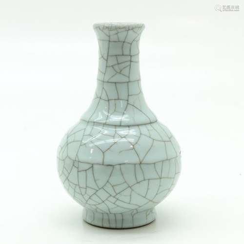 A White Monochrome Vase Crackleware background, ma...