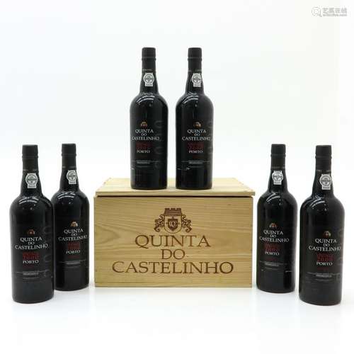 A Lot of 6 Bottles of Quinta Do Castelinho Port 20...