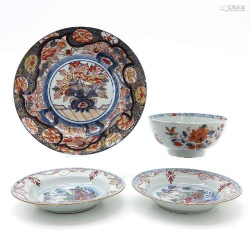A Diverse Lot of Porcelain 4 items including Imari...