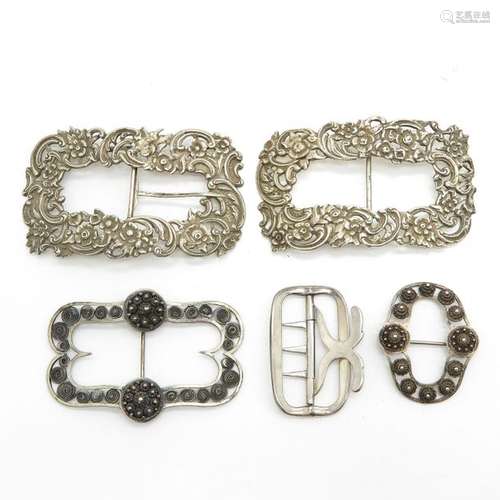 A Lot of 5 Silver Clasp Longest is 97 mm.		A Lot ...