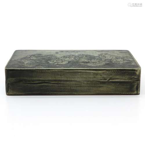 A Chinese Box Depicting the Chinese Immortals with...