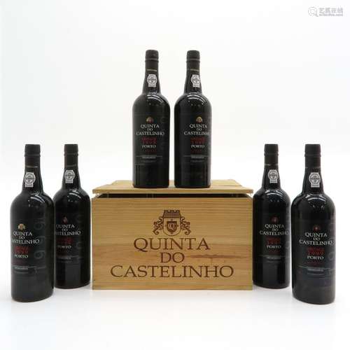 A Lot of 6 Bottles of Quinta Do Castelinho Port 19...