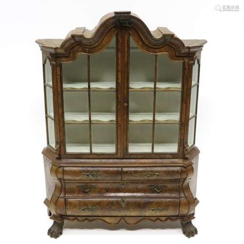 A 19th Century Miniature Dutch Cabinet Very fine i...