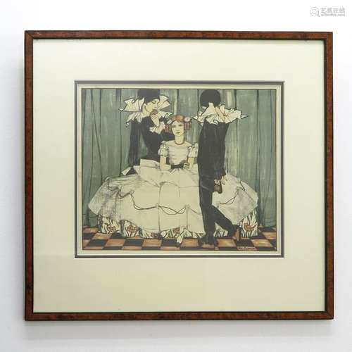 A Rie Cramer Lithograph 37 x 31 cm.		A Rie Cramer...