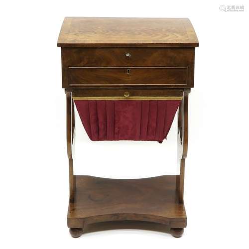 A 19th Century Sewing Cabinet 74 cm. Tall.		A 19t...