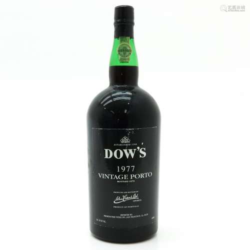 A Magnum of Dow's Port 1977 This lot may not be sh...