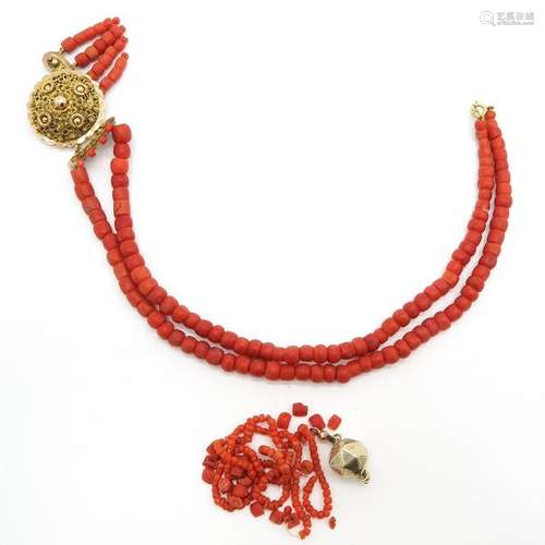 A Lot of Red Coral Jewelry Coral is 3 7 mm. In dia...