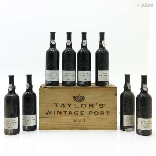 A Lot of 8 Bottles of Taylor Port 1994 This lot ma...