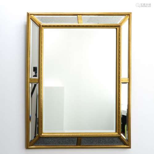 A Gilt Framed Mirror 80 x 100 cm.		A Gilt Framed ...